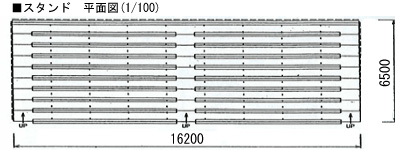 ギャラリースタンド平面図